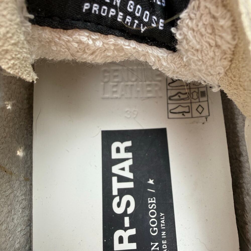 Golden Goose Women's Super-Star Silver Star & Blue Glitter Heel Tab Sneakers- 39 - Picture 9 of 10
